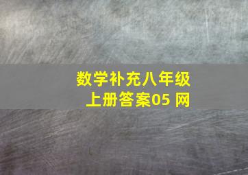 数学补充八年级上册答案05 网